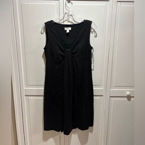 LOFT Black Midi Dress